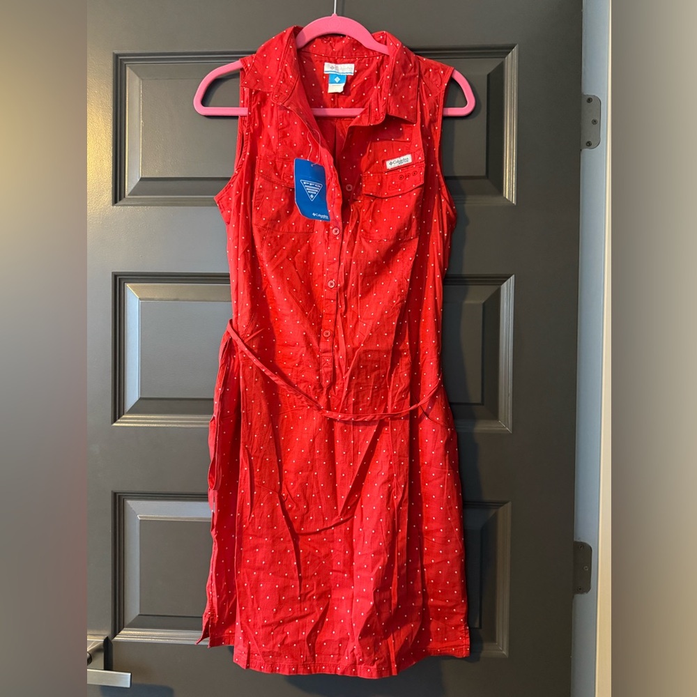NWT Columbia PFG red dress- size LG